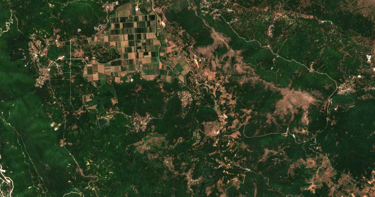 Carte satellite de Mazarákion