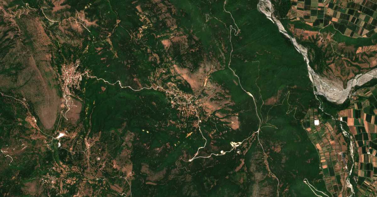 Carte satellite de Vasiliko