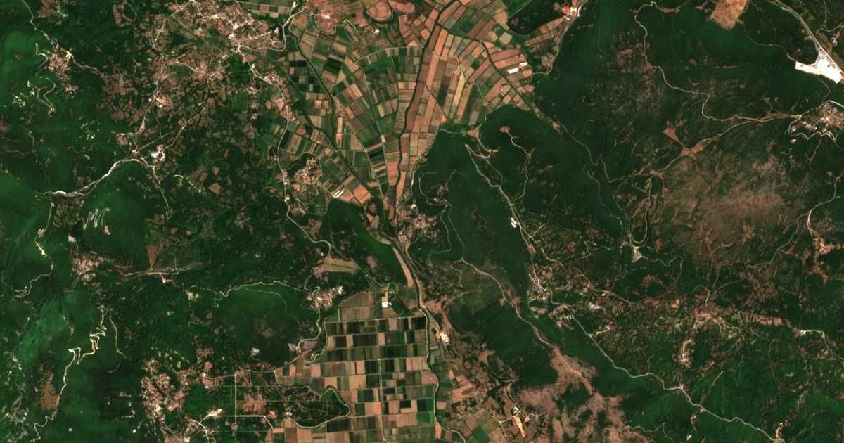 Carte satellite de Vrontisméni