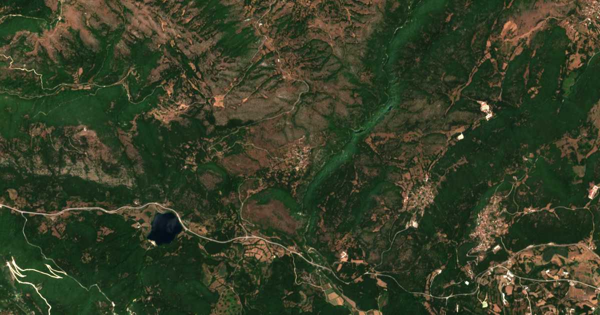 Carte satellite de Zaravína
