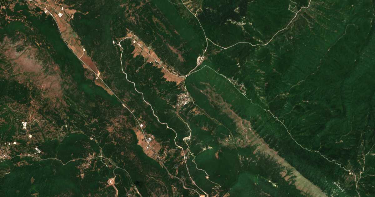 Carte satellite de Aspraggeli