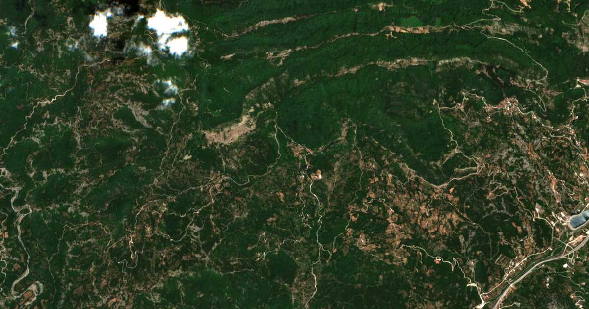 Carte satellite de Pétra