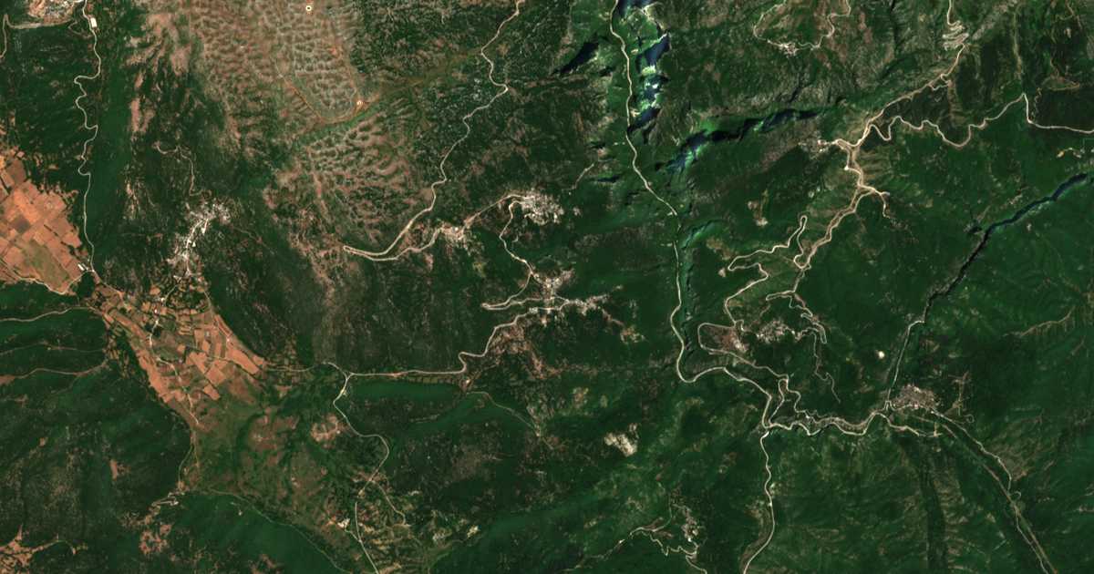 Carte satellite de Vítsa