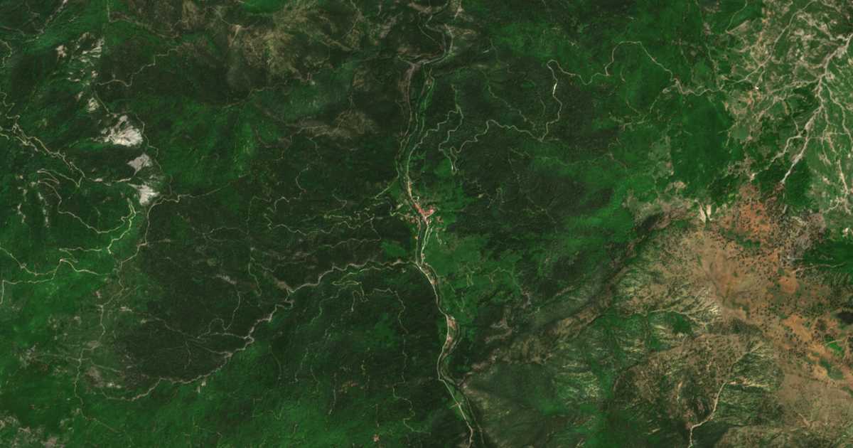 Carte satellite de Vovoúsa