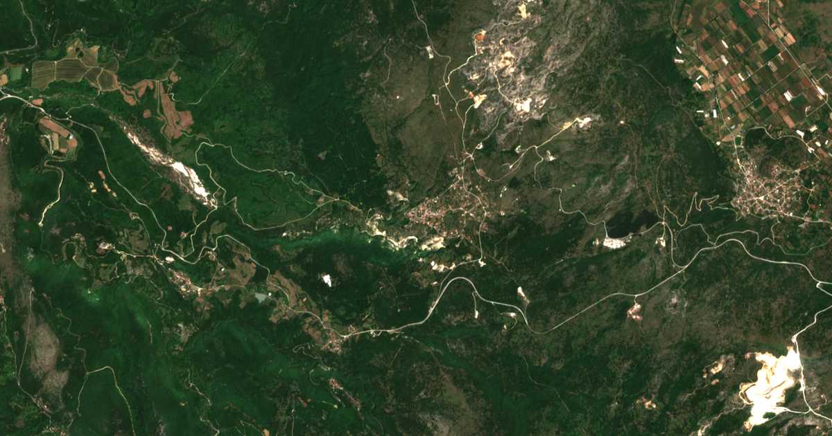 Carte satellite de Klimatiá