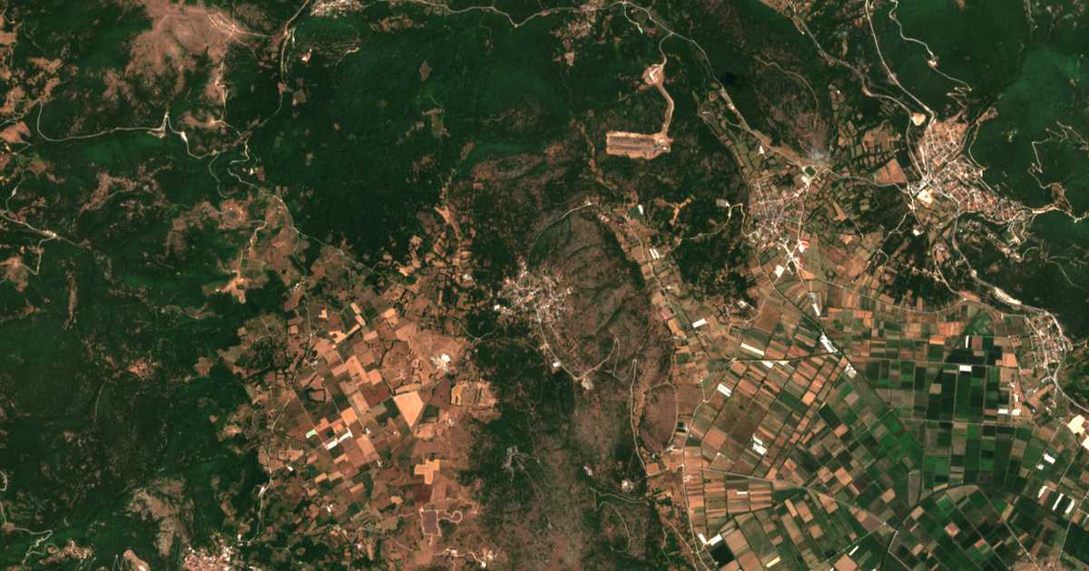 Carte satellite de Protópappas