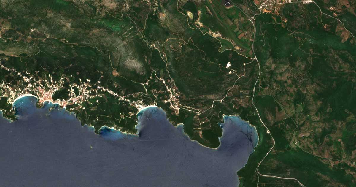 Carte satellite de Agía Kyriakí
