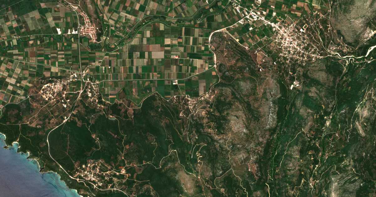 Carte satellite de Chóchla