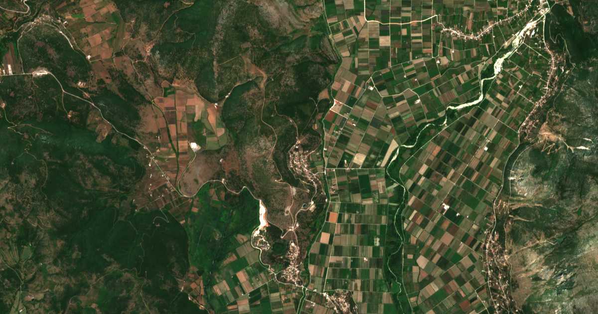 Carte satellite de Kypséli