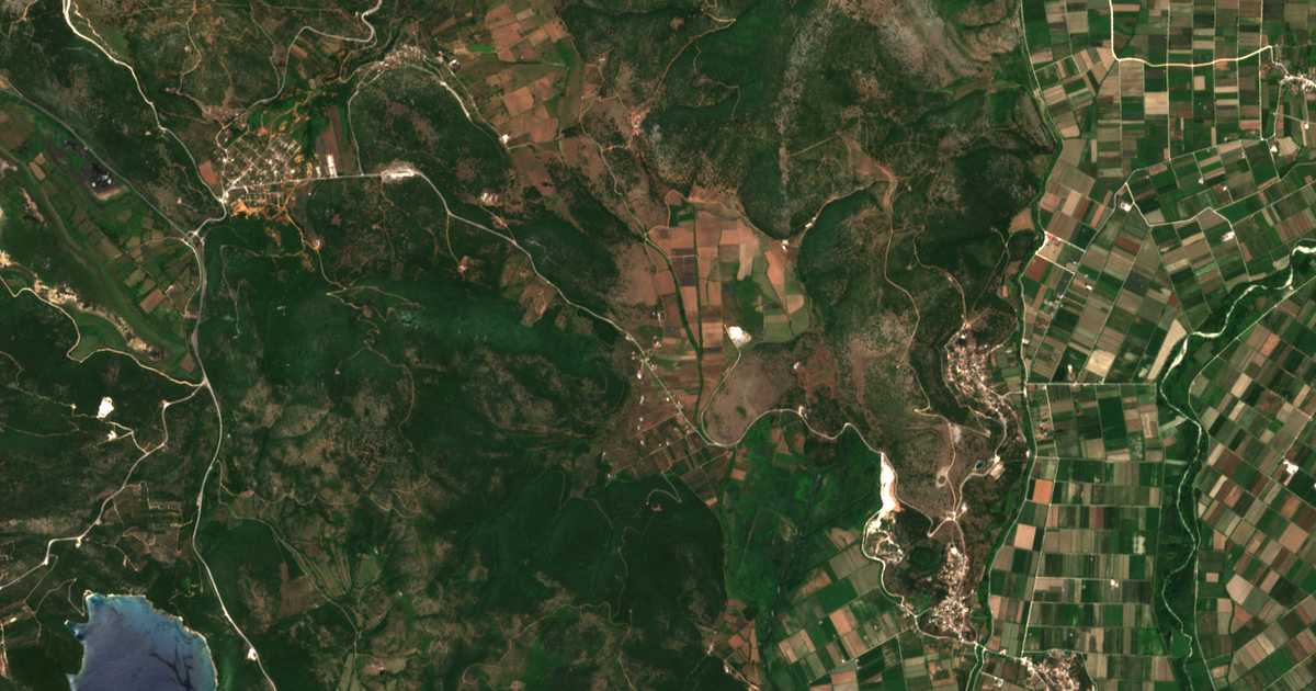 Carte satellite de Tzára