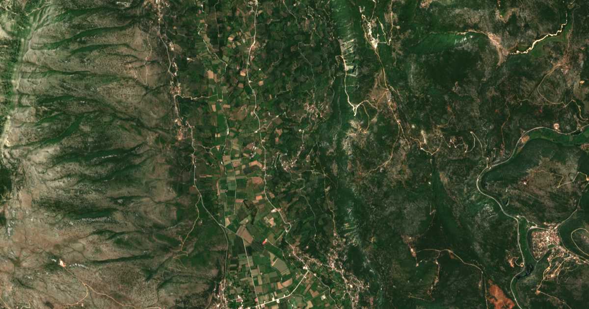 Carte satellite de Galatás