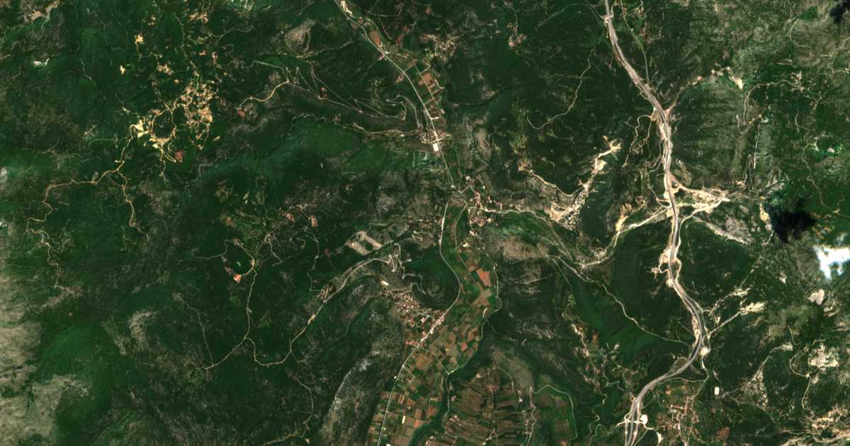 Carte satellite de Gonía