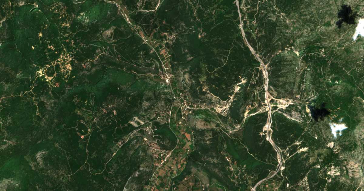 Carte satellite de Kleisoúra