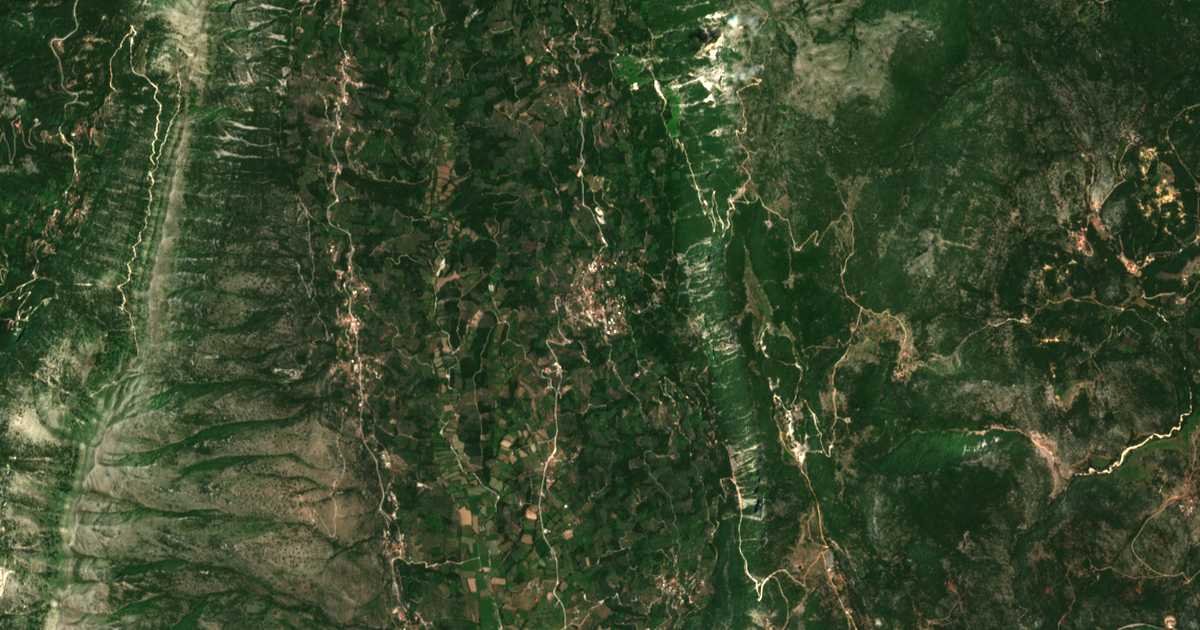 Carte satellite de Papadates, Prevezas