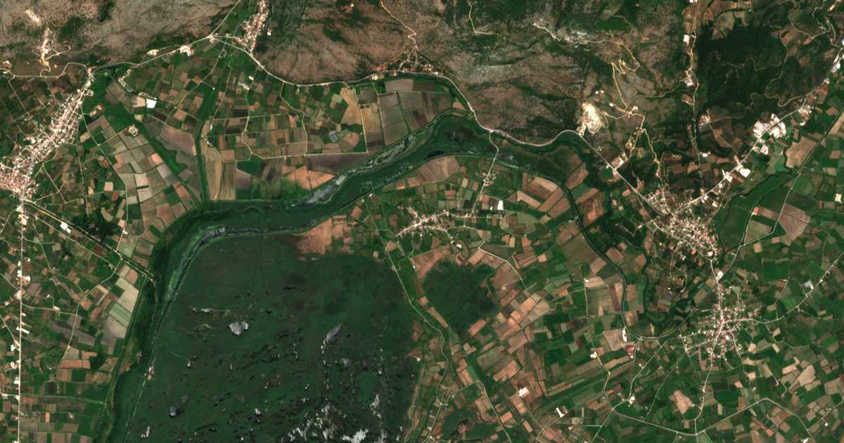 Carte satellite de Pétra
