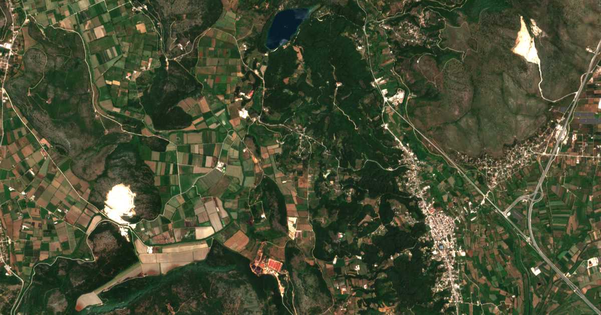 Carte satellite de Romiá