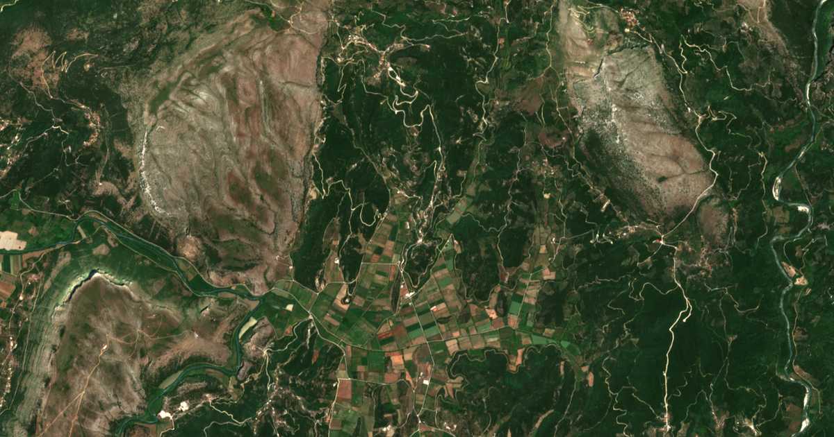 Carte satellite de Aetós
