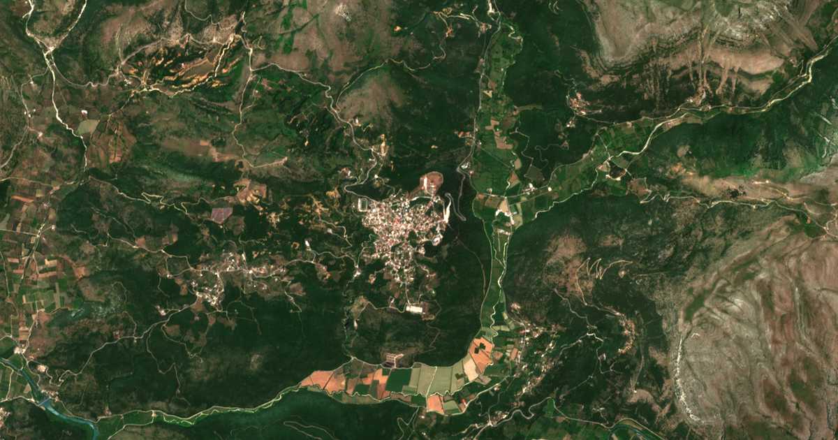 Carte satellite de Filiátes