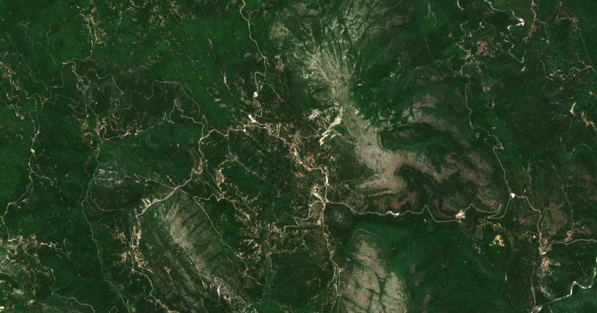 Carte satellite de Keramítsa
