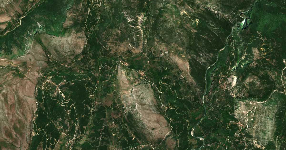 Carte satellite de Kokkiniá