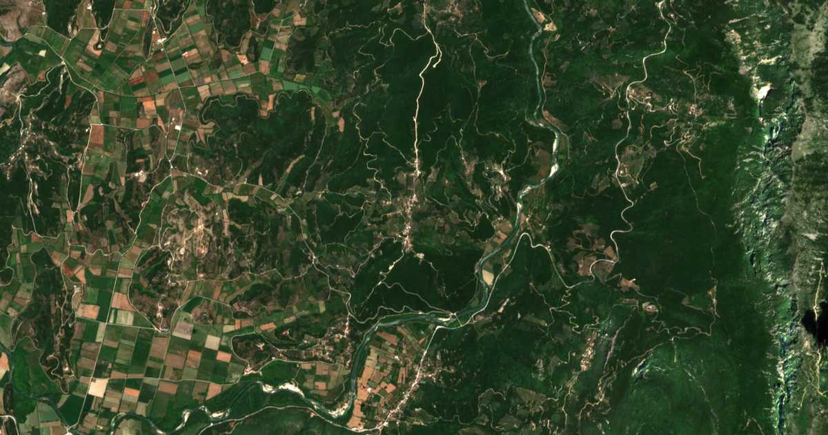 Carte satellite de Palaiochórion