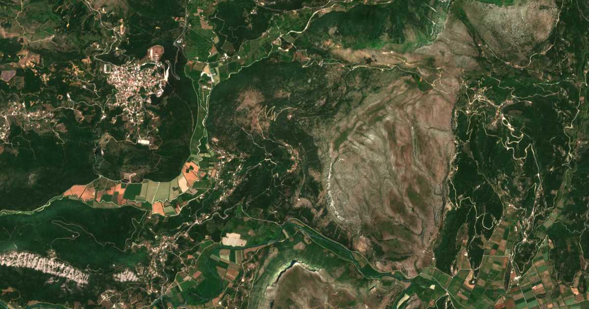 Carte satellite de Síderi