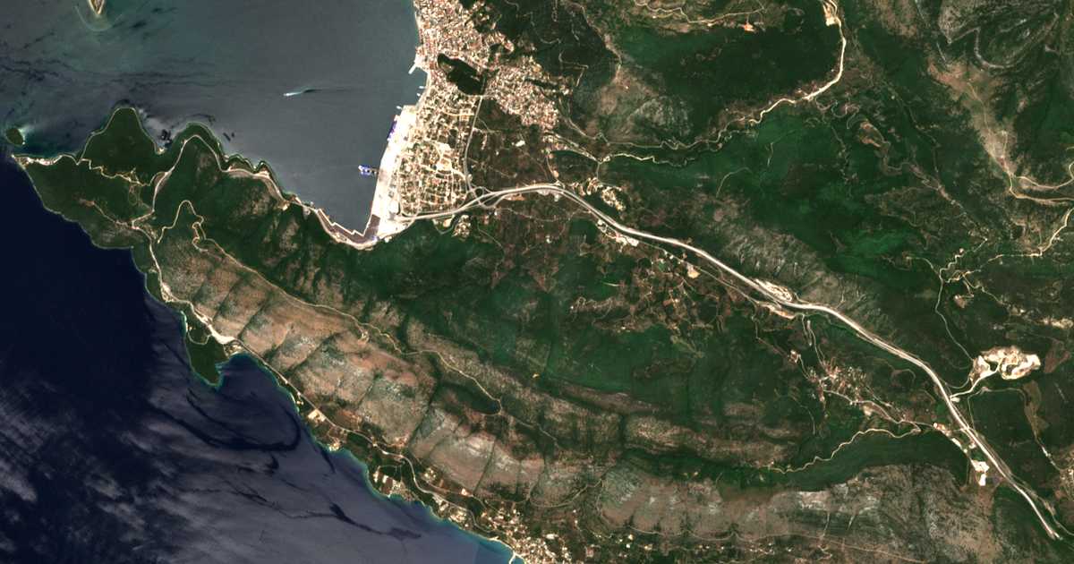 Carte satellite de Drosiá