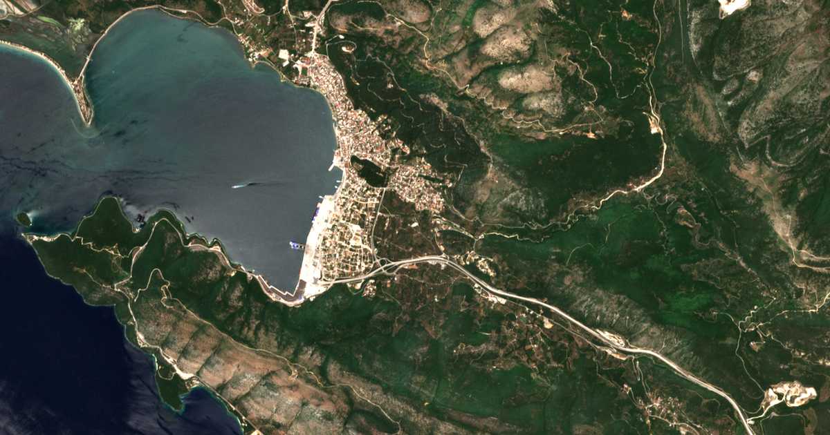 Carte satellite de Grekochóri