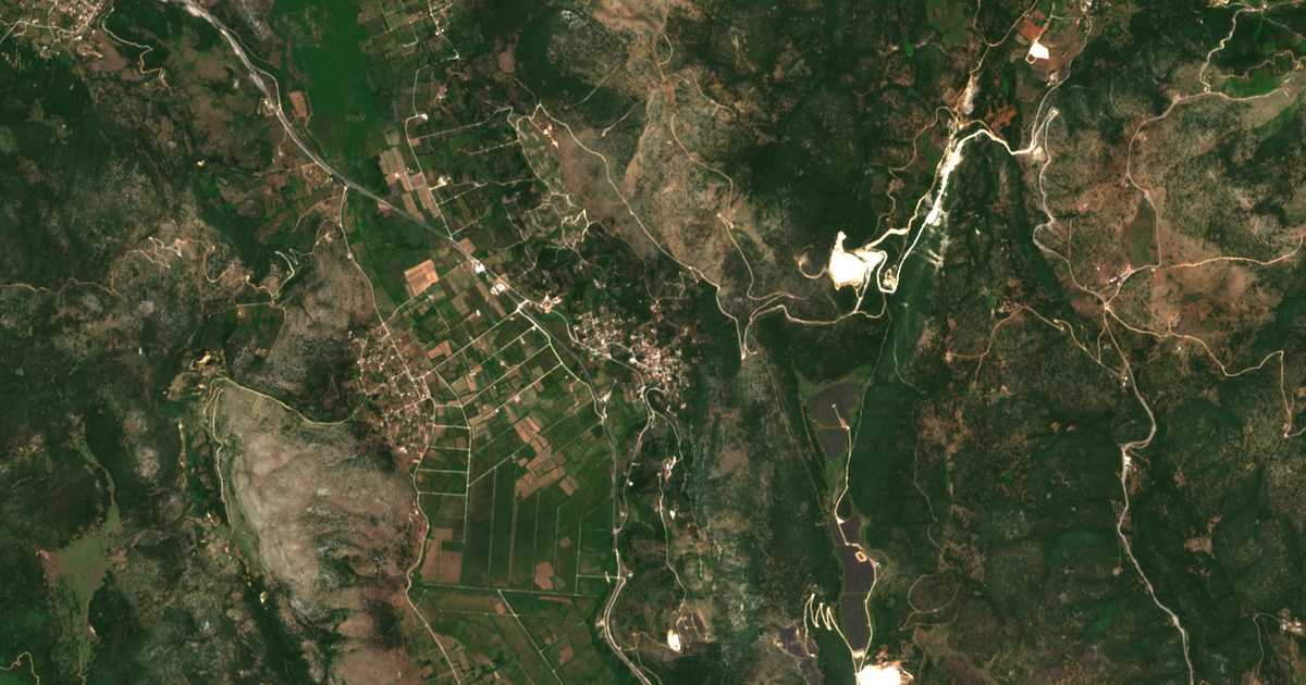 Carte satellite de Margaríti