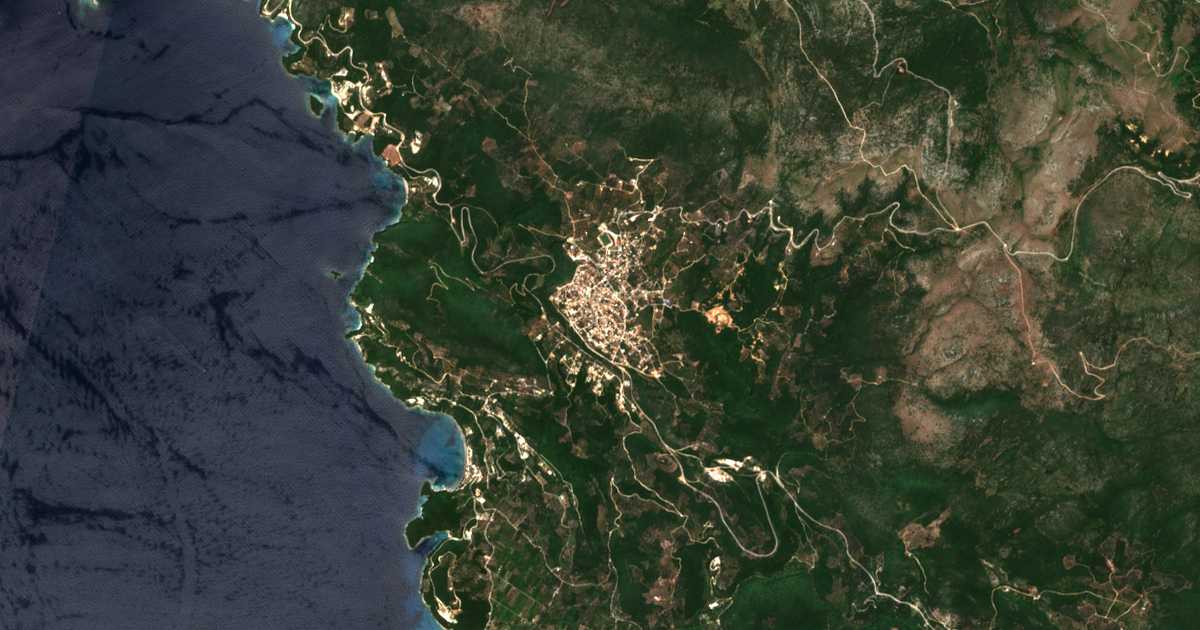 Carte satellite de Pérdika