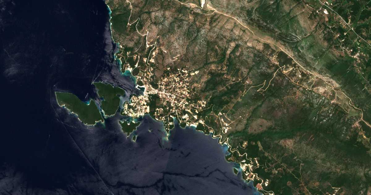 Carte satellite de Sývota