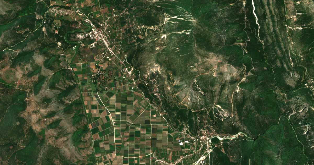 Carte satellite de Chóika