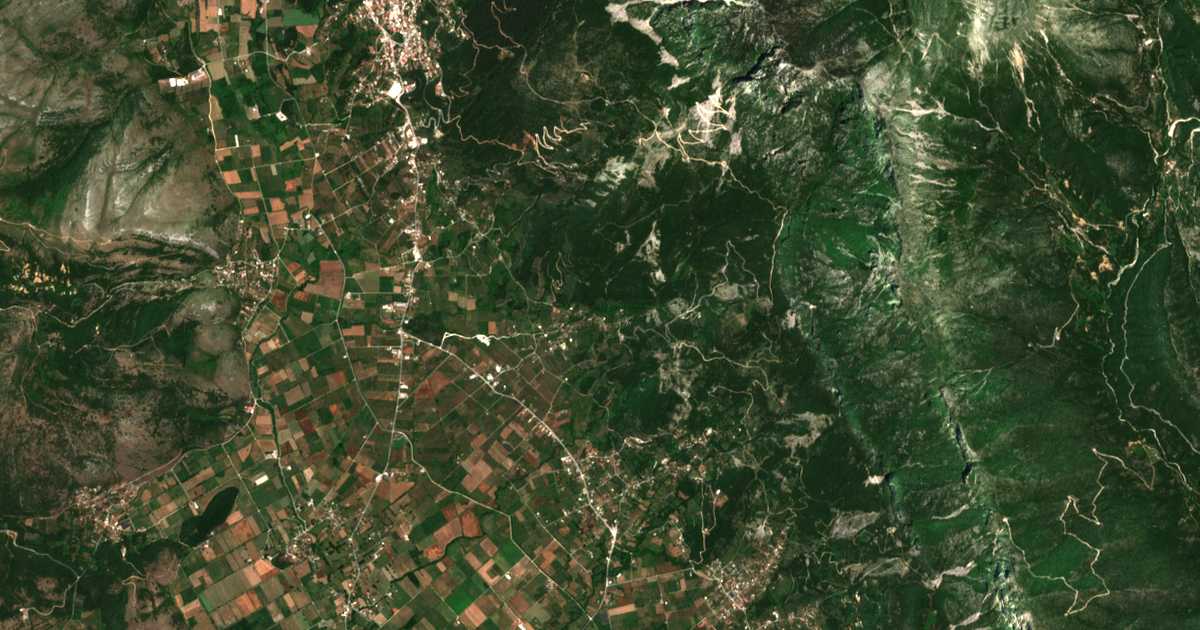 Carte satellite de Chrysavgí