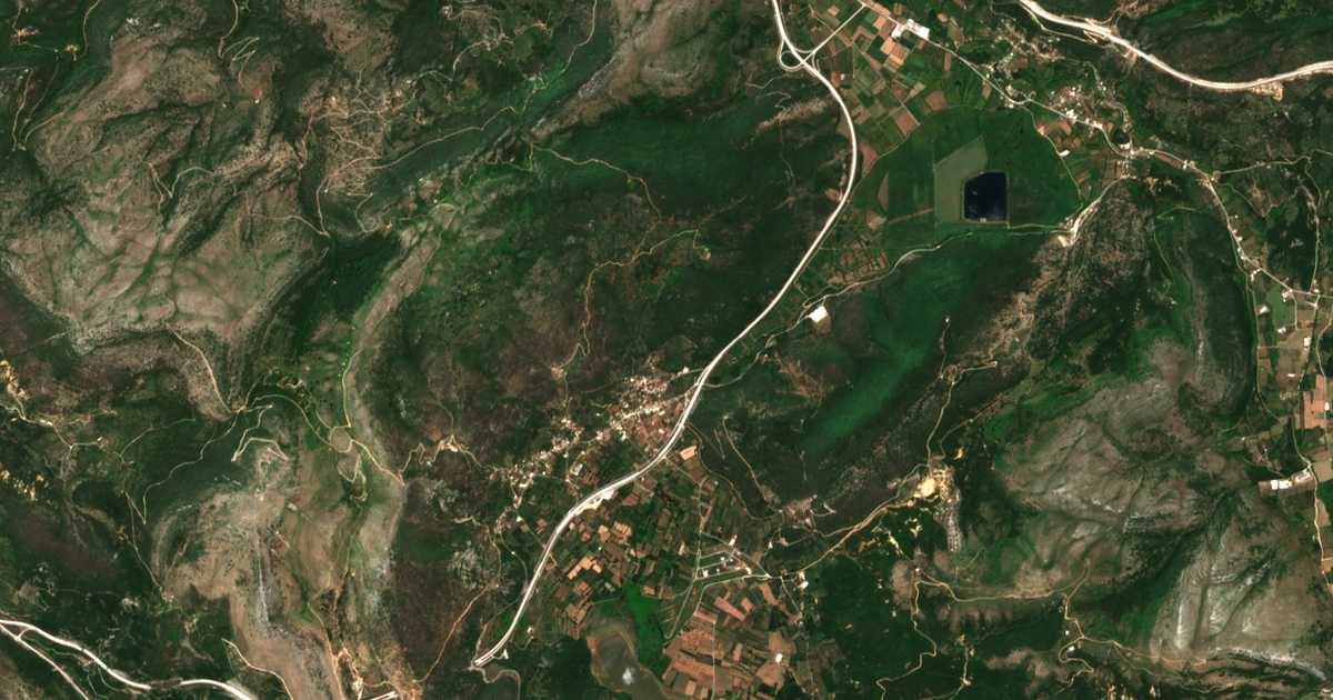 Carte satellite de Gkríka