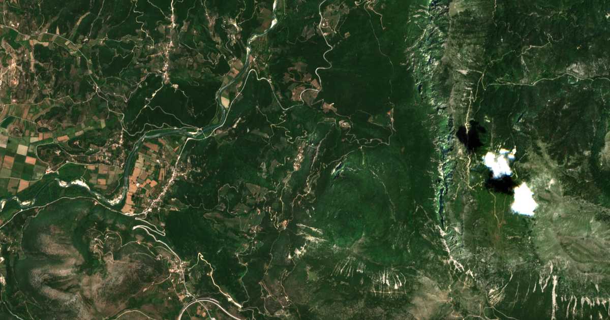 Carte satellite de Kallithéa