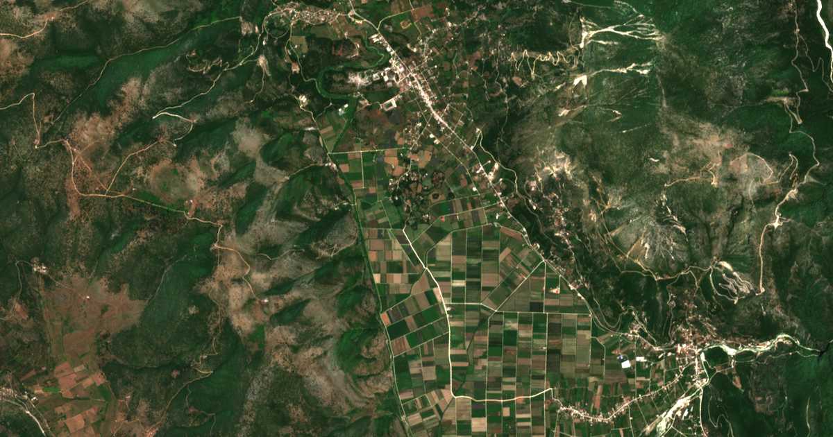 Carte satellite de Mandrótopos