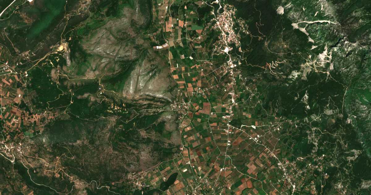 Carte satellite de Pagkrátai