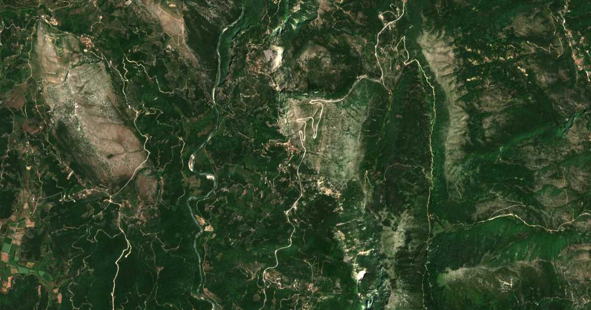 Carte satellite de Plakotí