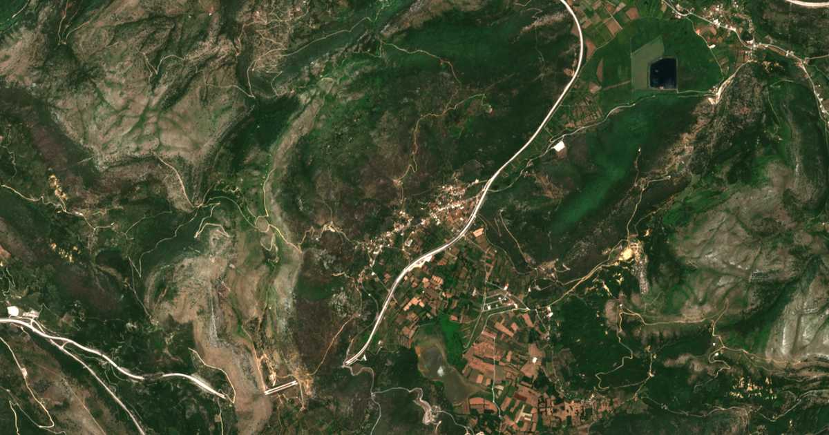 Carte satellite de Psáka