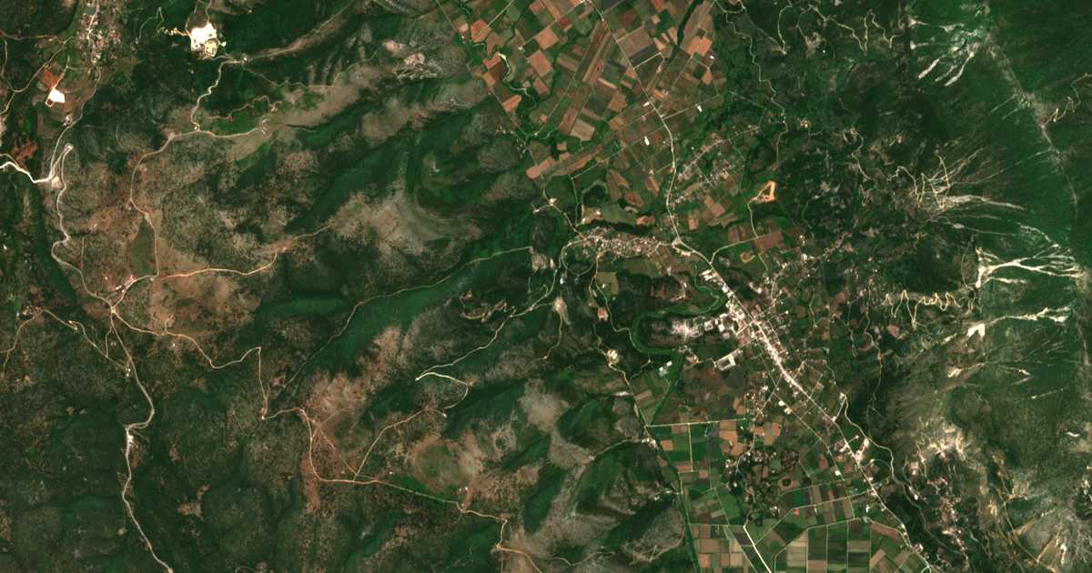 Carte satellite de Skándalon