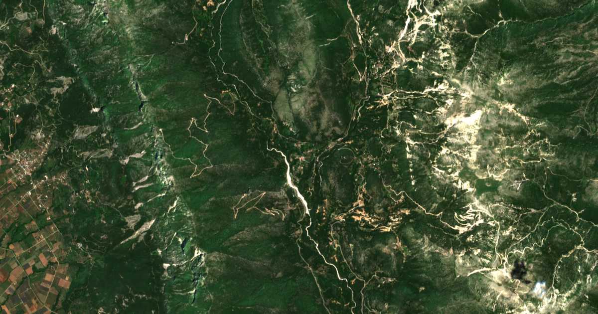 Carte satellite de Tsaggari de Thesprotie