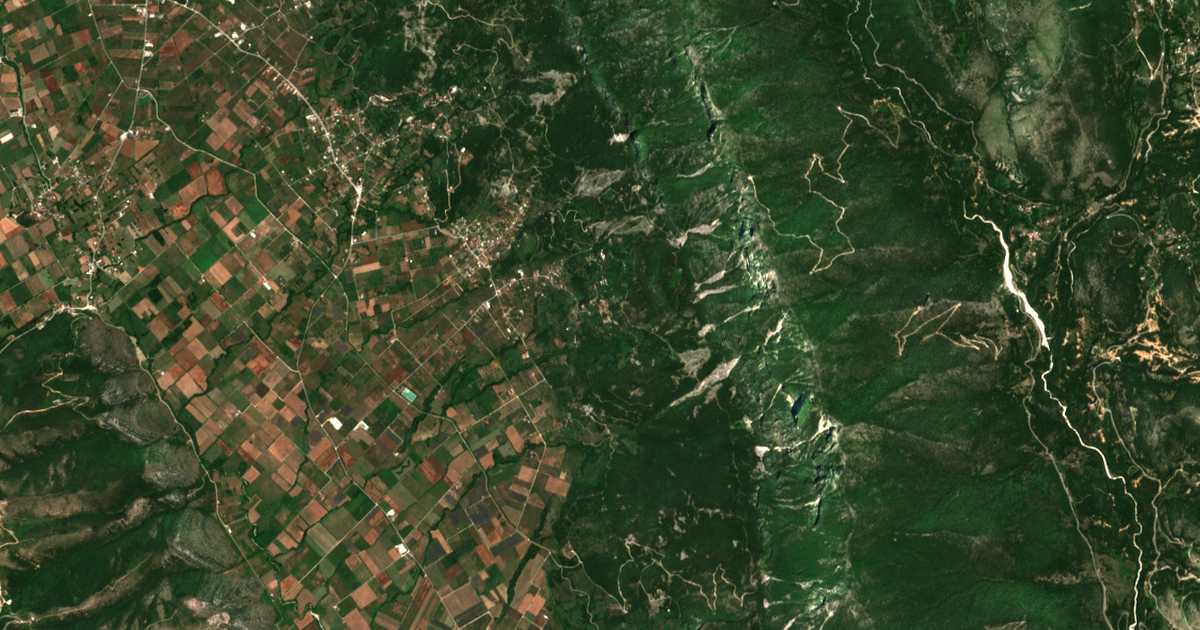 Carte satellite de Zervochórion