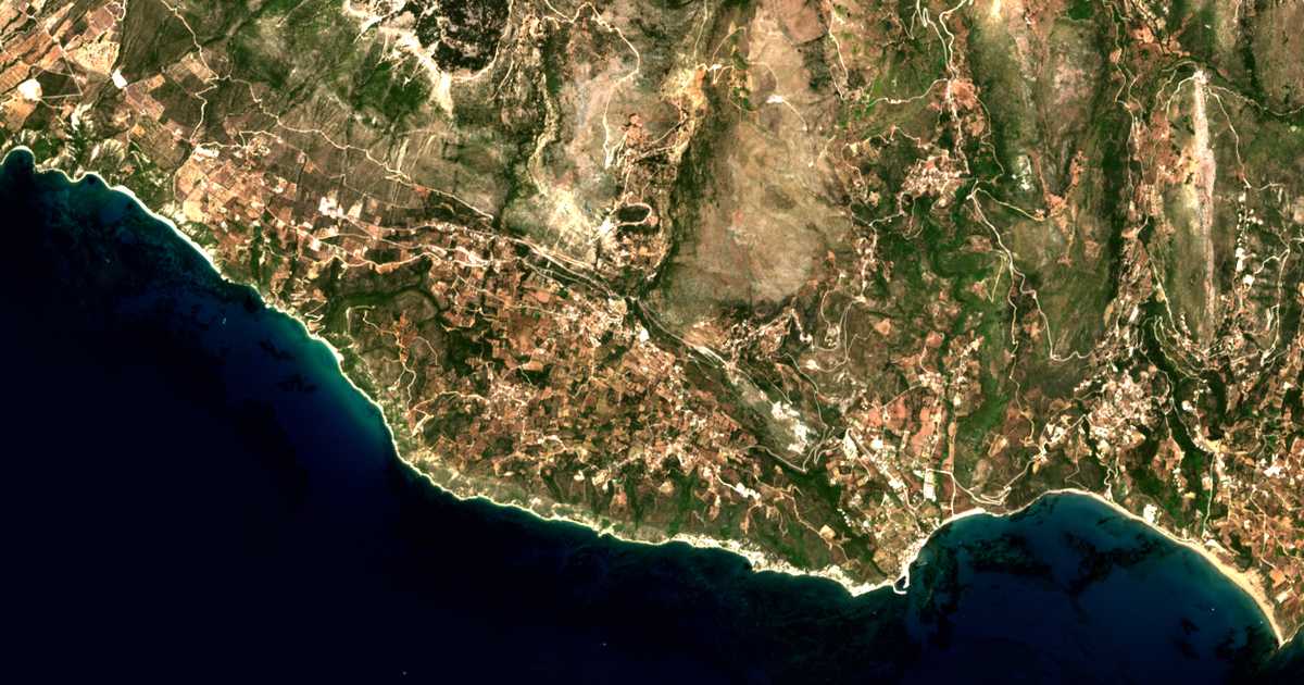 Carte satellite de Chionáta
