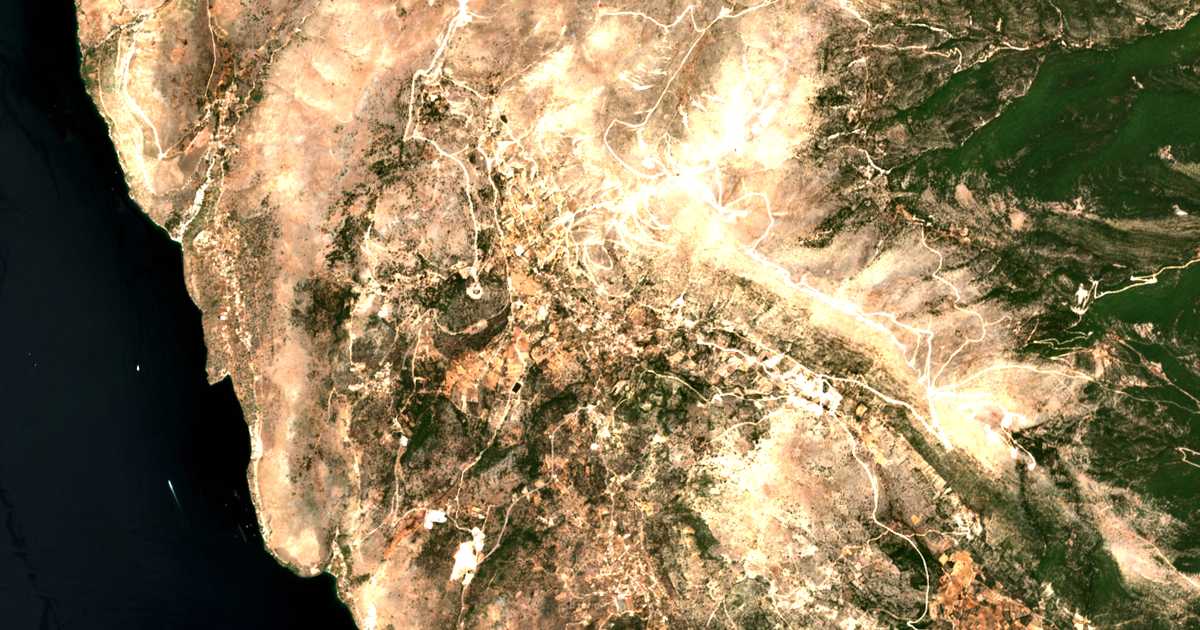 Carte satellite de Dilináta