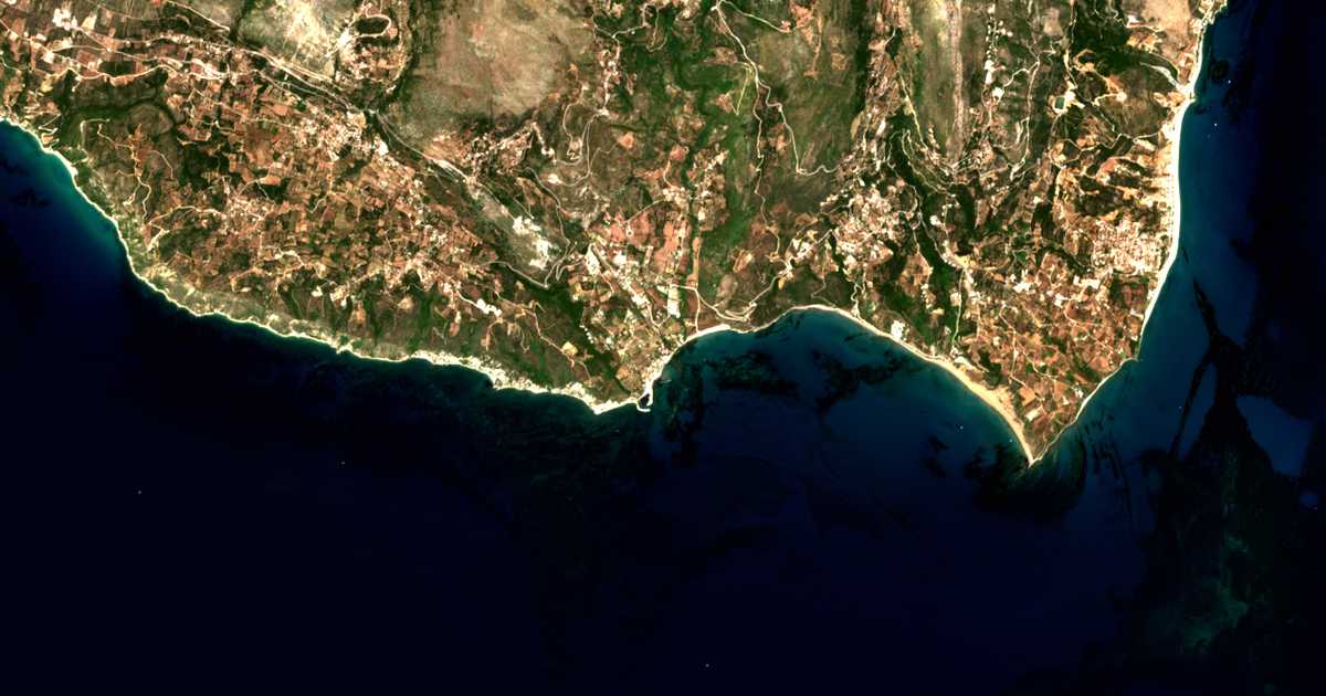 Carte satellite de Káto Kateliós