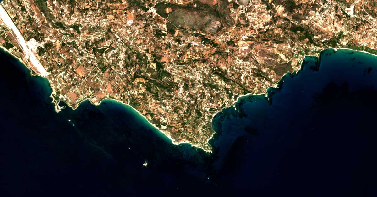 Carte satellite de Klísmata