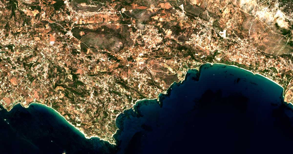 Carte satellite de Kountouráta