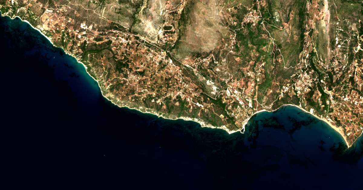 Carte satellite de Mavráta