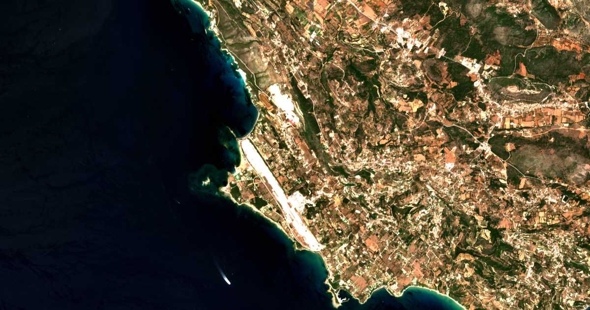 Carte satellite de Miniá