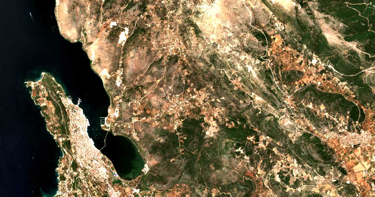 Carte satellite de Razáta